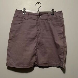 Ventura Women’s Gray Organic Cotton Blend Casual Mini Skirt